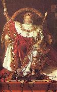 Jean Auguste Dominique Ingres Napoleon on his Imperial throne France oil painting artist